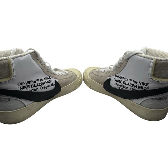 Nike Blazer Mid Off-White “The Ten” AA3832-100 Men 7.5 / Women 9 - Picture 7 of 13